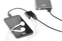 DIGITUS USB 3.1 Verteilerkabel Typ C-Klinke StBuBu 0.2m sw