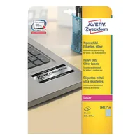 Avery Zweckform Typenschild-Etiketten 210 x 297 mm, 20 Blatt - Klebehaftung: Stark haftend - Drucker Kompatibilität: Laser - Anzahl Blatt: 20 × - Papierformat: A4 - Anzahl Etiketten: 20 - Etikettentyp: Typenschild-Etiketten