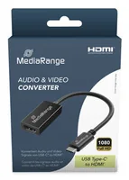 MediaRange USB-C zu HDMI AudioVideo Konverter,20cm sw