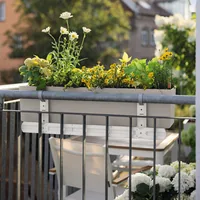 Lechuza Balkonkastenhalter – Ergänzung 40/50 Weiss - Produkttyp: Pflanzenkastenhalter
