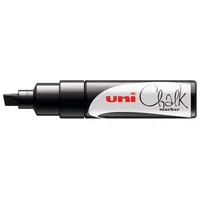 UNI-BALL Chalk Marker 8mm PWE-8K BLACK schwarz, Keilspitze