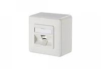METZ CONNECT Keystone Anschlussdose AP 1 Port unbestückt reinweiß