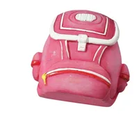 HobbyFun Mini-Utensilien Rucksack 4 cm, Rose - Detailfarbe: Blau - Material: Polyresin - Verpackungseinheit: 1 Stück - Motiv: Tasche - Anlass: Basteln