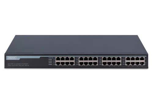 Digitus DN-95116 Netzwerk-Switch Gigabit Ethernet (10/100/1000) Power over Ethernet (PoE) 1U Grau