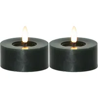 Star Trading LED Teelichter Set Flamme Flow 2 Pack, Grün - Betriebsart: Batteriebetrieb - Fernbedienung: Nein - Aussenanwendung: Nein - Timerfunktion: Ja - Set: Ja - Durchmesser: 7 cm
