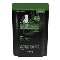 catz finefood Nassfutter Purrrr No.115 Ente, 85 g - Tierbedürfnis: Verdauung - Magen & Darm - Geschmacksrichtung: Geflügel - Zertifikate: Keine Zertifizierung - Fleischsorte: Ente - Futtereigenschaft: Getreidefrei - Ohne künstliche Zusätze - Single Protei