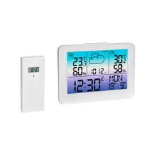 TFA Dostmann Wetterstation Sky Weiss - Funktionen: Aktuelle Wetterlage - Aussenluftdruck - Aussentemperatur - Luftfeuchtigkeit - Wecker - Set: Nein - Typ: Wetterstation