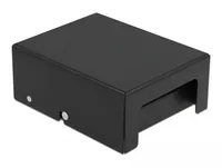 Delock Gehäuse Keystone Patchpanel 4 Port schwarz - Detailfarbe: Schwarz - Serie: Keine - E-Nr.: 0 - Schirmung: Ja - Schnittstellen: Keystone - Typ: Gehäuse