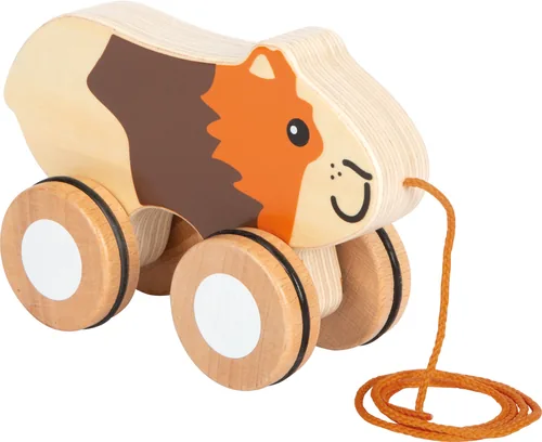 small foot Nachziehspielzeug Nachziehtier Meerschweinchen - Altersempfehlung ab: 12 Monaten - Material: Gummi - Holz - Eigenschaften: Keine Eigenschaft - Zertifikate: Keine Zertifizierung - Detailfarbe: Orange - Braun