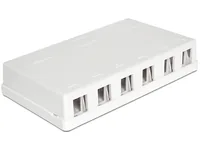 DELOCK Keystone Leergehäuse 6-Port