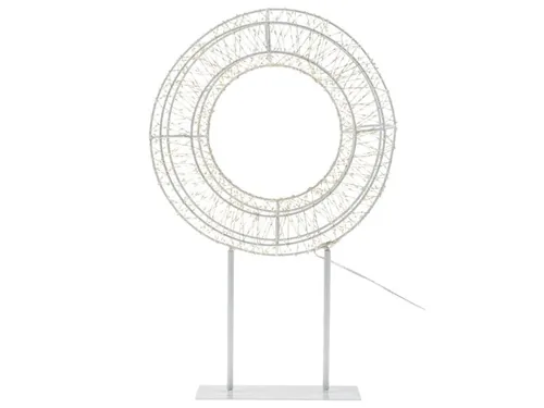 COCON LED-Ring 3D, Metall - Betriebsart: Netzbetrieb - Fernbedienung: Nein - Aussenanwendung: Ja - Anwendungszweck: Stehend - Timerfunktion: Nein - Set: Nein
