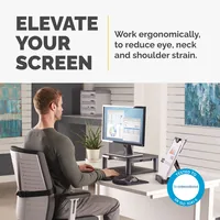 Fellowes Monitorständer bis 21 Max.36KG verstellbar schw-gr