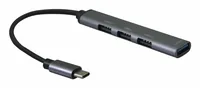 Helos 344447 interface hub USB 3.2 Gen 2 (3.1 Gen 2) Type-C 5000 Mbit/s Grey