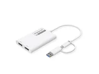 ROLINE 12.03.3207 USB graphics adapter 3840 x 2160 pixels White