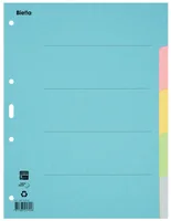 Biella 0461405.00 tab index Blank tab index Carton Blue, Green, Grey, Pink, Yellow