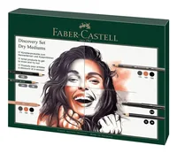 Faber-Castell Künstlerprodukte Discovery Set 17-teilig, Medium - Strichstärke: Medium (M) - Härtegrad: HB - Set: Ja - Anwender: Kreativbedarf - Ergnonomisch Schreiben: Keine Angaben - Bleistiftart: Zeichenkohle