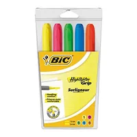 BIC Highlighter Grip marker 5 pc(s) Multi