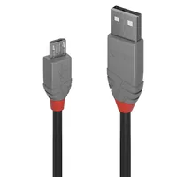 LINDY Anthra Line USB Cable -  USB 2.0 -  USB/A-MicroB M-M -  0.5m