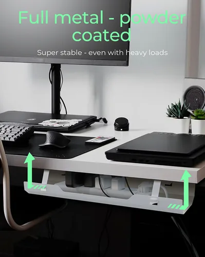 Kabelmanagementwanne IcyBox für Schreibtische
