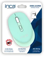 INCA Maus IWM-243RM 1600 DPI,CANDY DESIGN Mintgrün 2,4GHz