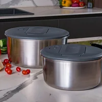Zyliss Salatschleuder SwiftDry S Grau - Material: Edelstahl - Detailfarbe: Grau - Spülmaschinenfest: Nein - Durchmesser: 23 cm - Systemart: Drehsystem