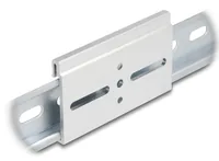 DELOCK Aluminium Montageclip für Hutschiene 80x47,8mm silber