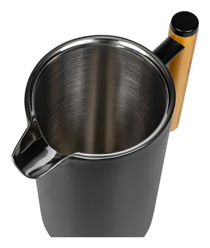 FURBER Kaffeebereiter 1 l, Schwarz - Materialtyp: Metall - Material: Edelstahl - Zubereitungssystem: French Press - Detailfarbe: Schwarz - Anzahl Tassen: 8 × - Fassungsvermögen: 1 l
