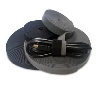 SAVIO Organizer for cables, Tape, Velcro, Black, 10m OC-01/B 1 pc