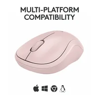 Logitech Maus M240 Silent Bluetooth - Maus-Typ: Mobile - Maus Features: Silent-Tasten - Scrollrad - Bedienungsseite: Universal - Detailfarbe: Pink - Rosa - Verbindungsart: Kabellos - Schnittstelle: Bluetooth