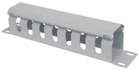 Intellinet 10" Cable Management Panel, 1U, Covered, Grey