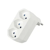STEFFEN Manta Mehrfachadapter 3xT13 drehbar 3 - Detailfarbe: Weiss - Schalter: Nein - Steckdosenanzahl: 3 - Ausstattung: drehbar 320° - Kinderschutz: Ja