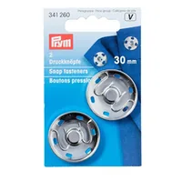 Prym Druckknöpfe Silber, 30 mm - Detailfarbe: Silber