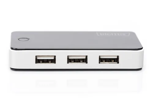 DIGITUS USB-Hub 7-Port 2.0->7xA2.0 m.Netzteil schwarz