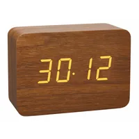 TFA 60.2549.08 CLOCCO Funkwecker Holz-Optik braun