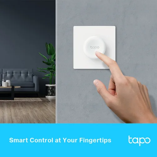 TP-Link Smart Dimmer Switch Tapo S200D - Detailfarbe: Weiss - Protokoll: Ohne - Produkttyp: Beleuchtung - Taster und Schalter - Systemkommunikation: Wireless - System-Kompatibilität: Keine