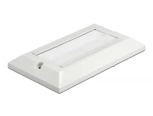 DeLOCK Cable Management Cover 146 x 86 mm with white Brush Strips