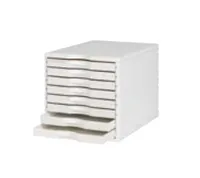 Styro Schubladenbox Styrotop 8 Schubladen, Weiss - Anzahl Schubladen: 8 - Verpackungseinheit: 1 Stück - Material: Polystyrol (PS) - Detailfarbe: Weiss