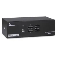 Inter-Tech KVM Switch AS-42HA HDMI, 4 Port, Metall
