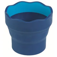 FABER-CASTELL Wasserbecher CLIC & GO 181510 blau, für Pinsel