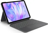 Logitech Tablet Tastatur Cover Combo Touch iPad Pro 11 (M4/2024) - Verbindungsmöglichkeiten: Smart Connector - Tastaturlayout: QWERTZ (CH) - Kompatible Hersteller: Apple - Detailfarbe: Graphit - Bildschirmdiagonale in Zoll: 11  - Tablet Kompatibilität: iP