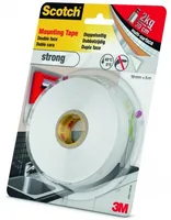 3M Innenmontageband 19 mm x 5 m, Weiss - Breite: 19 mm - Länge: 5 m - Verpackungseinheit: 1 Stück - Detailfarbe: Weiss - Klebehaftung: Stark - Art: Montageband