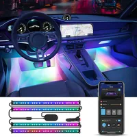 Govee Auto-Innenbeleuchtung, RGBIC - Protokoll: Bluetooth - WLAN - Lampensockel: LED fest verbaut - Smart Home: Kompatibel - Inklusive Netzteil: Ja - Dimmbar: dimmbar - Set: Ja
