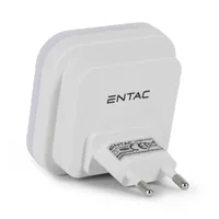 Entac Nachtlicht 0.5W quadrat. WW White Dämmerungssensor