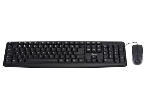 Equip Kombi Kabelgebunden TastaturMaus PT schwarz 1.35m