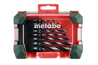 Metabo Holzbohrer-Set SP 8-teilig - Bohrerschaft: Zylinderschaft - Set: Ja - Bohrertyp: Holzbohrer - Für Material: Holz - Bohrlochdurchmesser: 10 mm - 3 mm - 4 mm - 5 mm - 5.5 mm - 6 mm - 7 mm - 8 mm