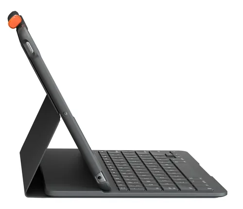 Logitech Tablet Tastatur Cover Slim Folio iPad 10.2 (7. - 9. Gen.) - Verbindungsmöglichkeiten: Bluetooth - Tastaturlayout: QWERTZ (CH) - Kompatible Hersteller: Apple - Bildschirmdiagonale: 10.2  - Detailfarbe: Schwarz - Graphit - Tablet Kompatibilität: iP