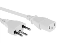 Furber. F00351 power cable White 0.5 m C13 coupler T12
