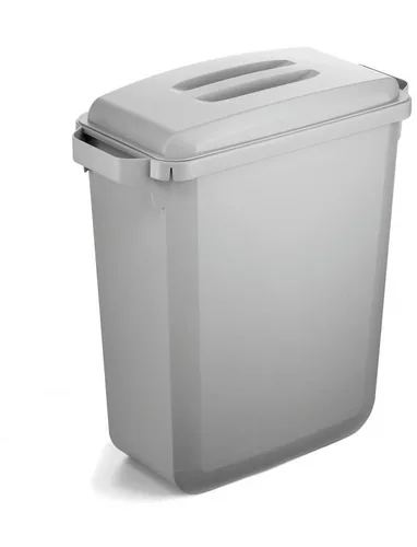 DURABLE Abfallbehälter Durabin ECO 60 Liter rechteckig grau