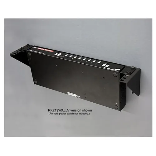StarTech.com 19 Zoll 1HE vertikales Wandmontage Rack aus Stahl - 1U Rack Bracket 19 - Schwarz - Halterung - geeignet für Wandmontage - Schwarz - 1U - 48.3 cm (19")