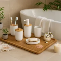 Relaxdays 10051136_49 7 pc(s) Bamboo, Plastic